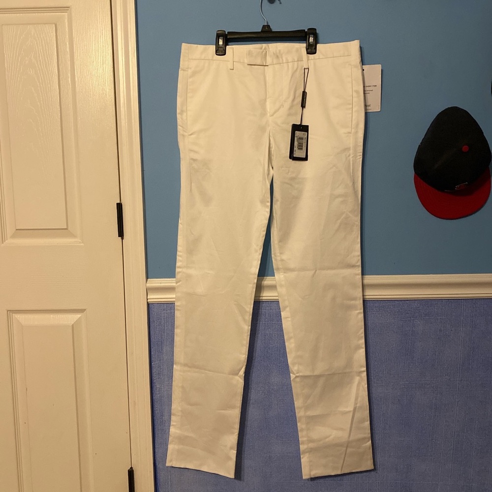 authentic white emporio armani pants